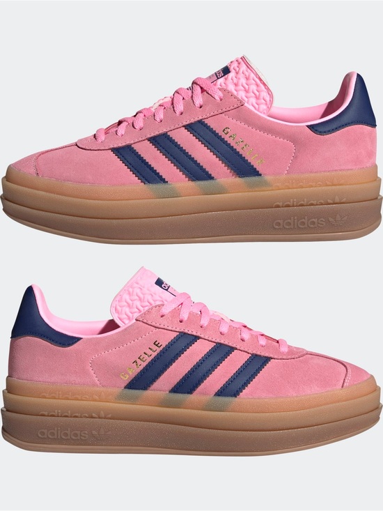 adidas Shoes - Adidas Gazelle Platform Shoes - Pink / Navy